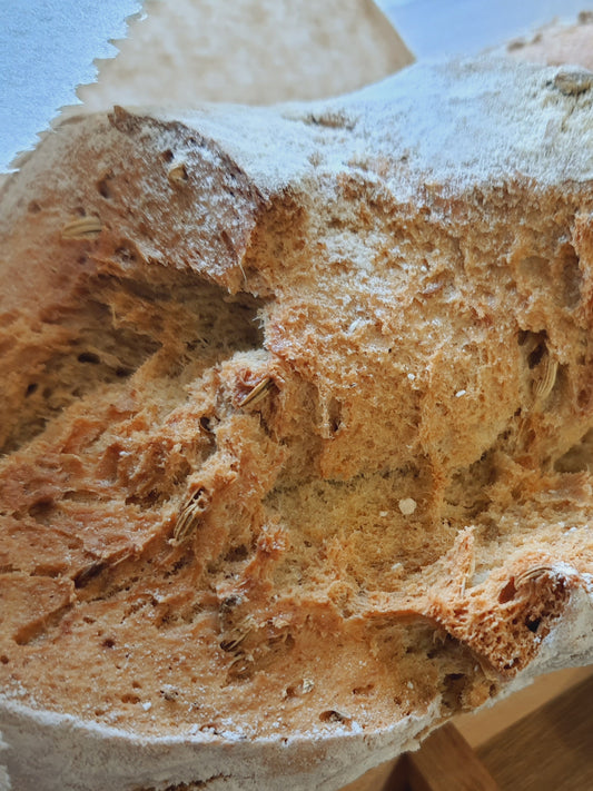 Mayasız Tam Buğday Ekmek - Kimyon - Rezene